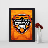 تابلو نوری گیم دکور طرح بازی کامپیوتری مدل gamers crew