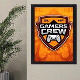 تابلو نوری گیم دکور طرح بازی کامپیوتری مدل gamers crew
