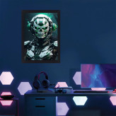 تابلو نوری گیم دکور طرح ربات مدل Green robot