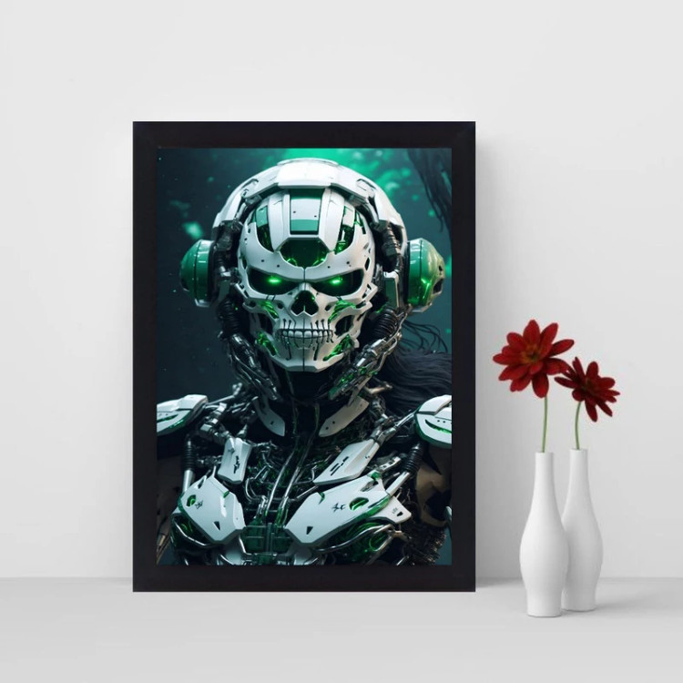 تابلو نوری گیم دکور طرح ربات مدل Green robot