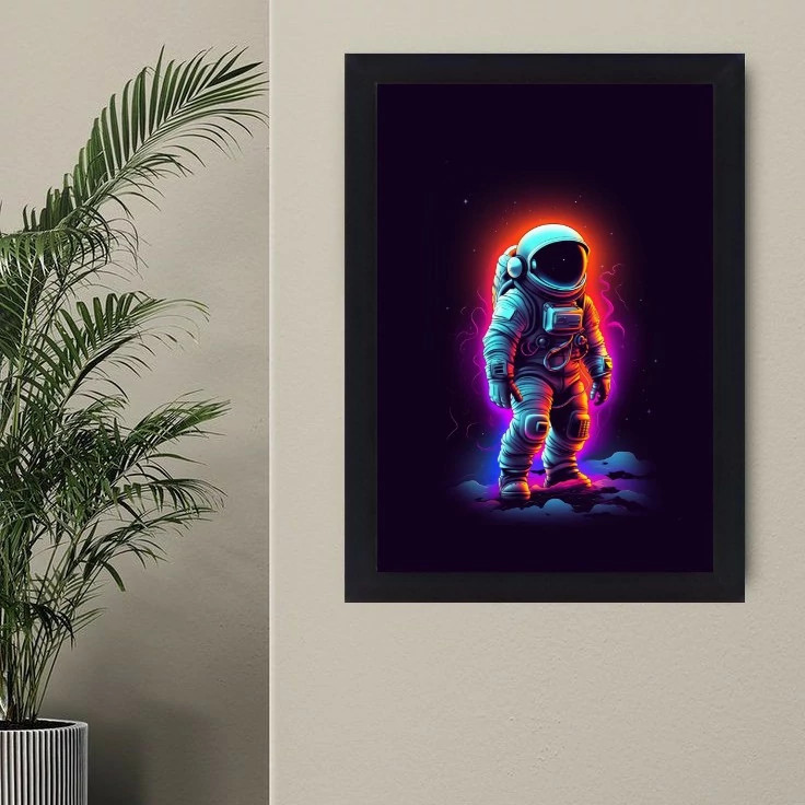تابلو نوری گیم دکور طرح فضا مدل Space man 04