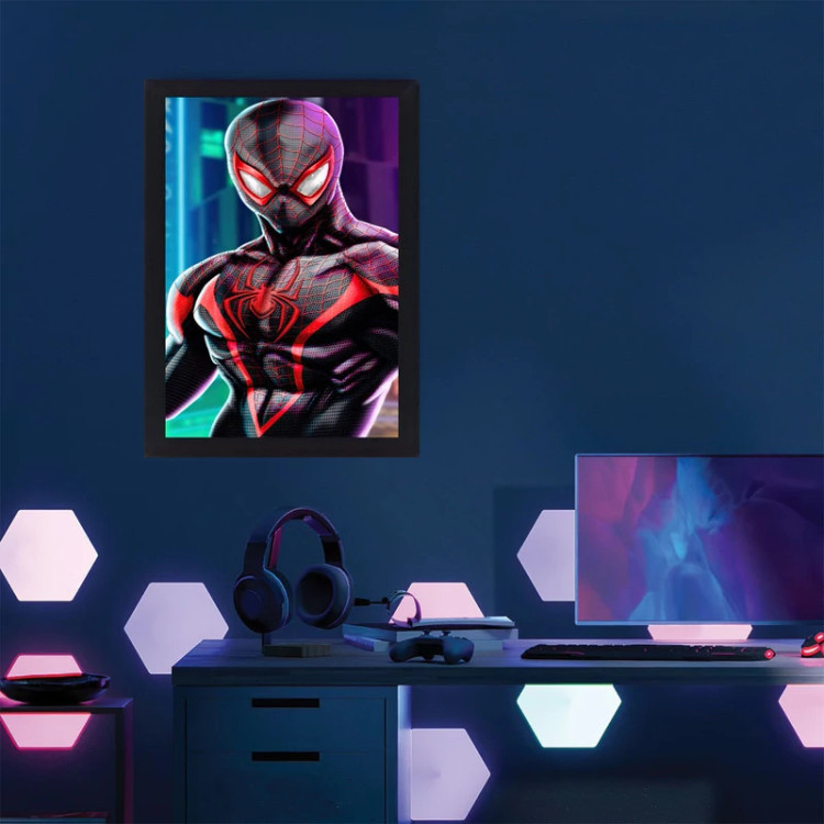 تابلو نوری گیم دکور طرح مرد عنکبوتی مدل Spiderman 07