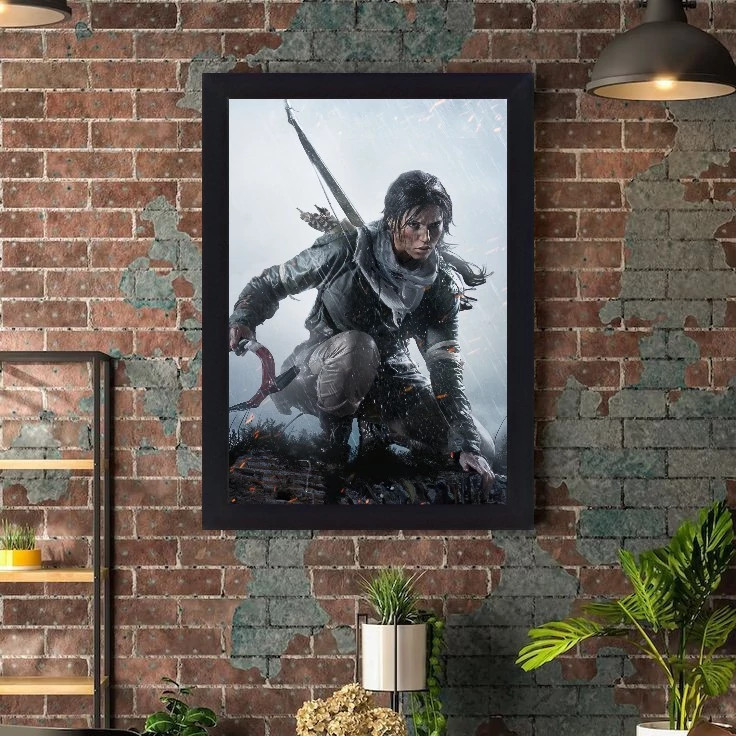 تابلو نوری گیم دکور طرح بازی تام رایدر مدل Rise of the Tomb Raider