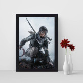 تابلو نوری گیم دکور طرح بازی تام رایدر مدل Rise of the Tomb Raider