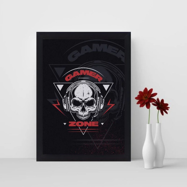 تابلو نوری گیم دکور طرح اتاق گیم مدل gamer zone