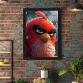 تابلو مدل angry birds فریم مشکی