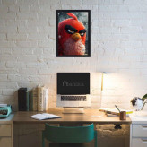 تابلو مدل angry birds فریم مشکی
