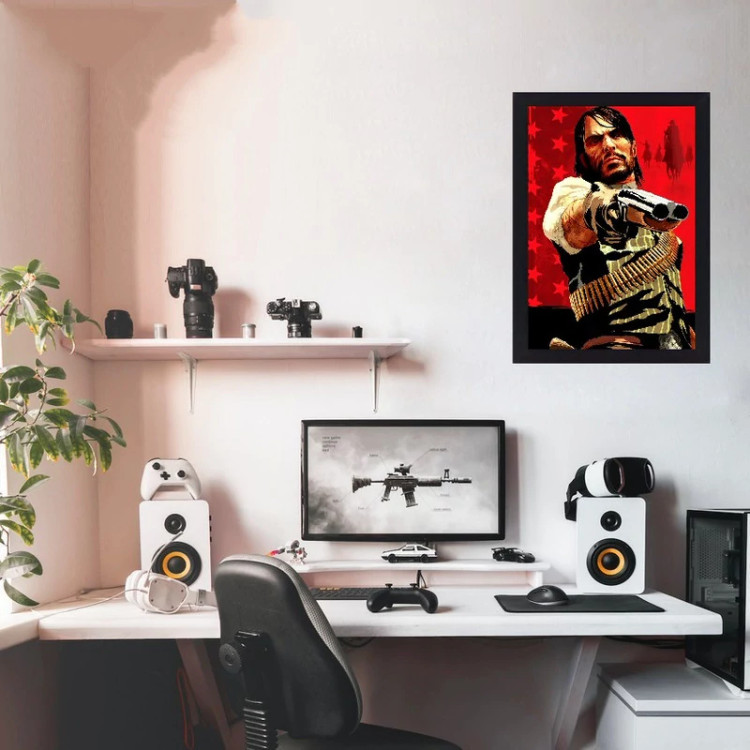 تابلو نوری طرح Red dead game