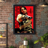 تابلو نوری طرح Red dead game