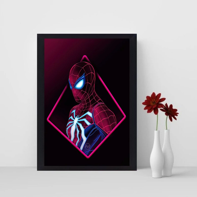 تابلو نوری طرح spiderman مدل اسپایدرمن کد 1009