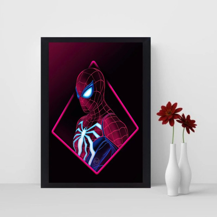 تابلو نوری طرح spiderman مدل اسپایدرمن کد 1009