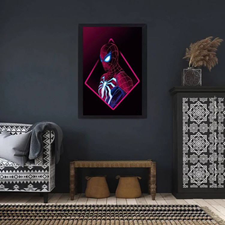 تابلو نوری طرح spiderman مدل اسپایدرمن کد 1009