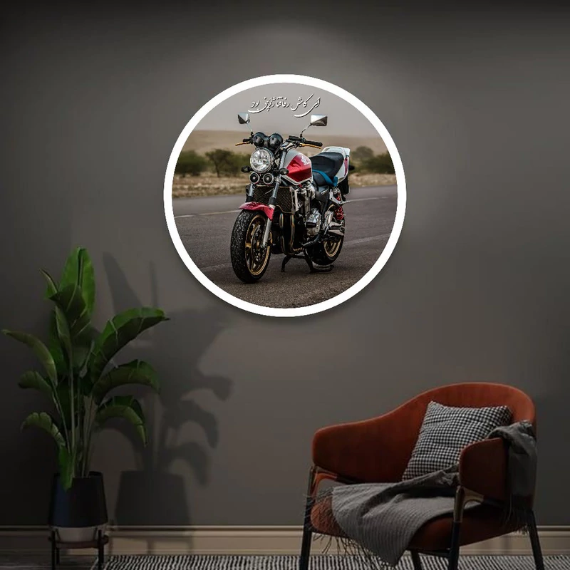 تابلو طرح موتور هوندا CB1300 طرح رفاقت ژاپنی کد 61 فریم سفید