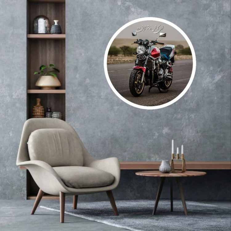 تابلو طرح موتور هوندا CB1300 طرح رفاقت ژاپنی کد 61 فریم سفید