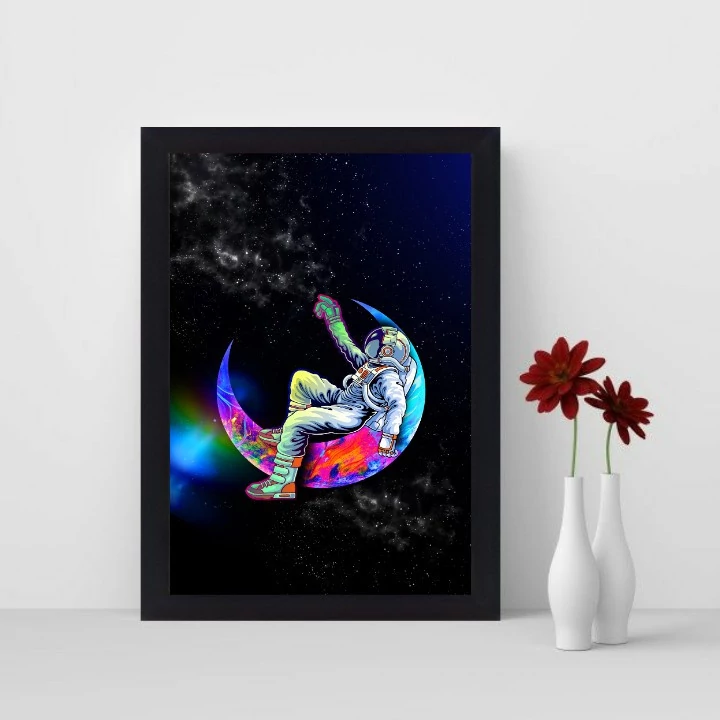 تابلو نوری گیم دکور طرح آدم فضایی مدل Space man 03