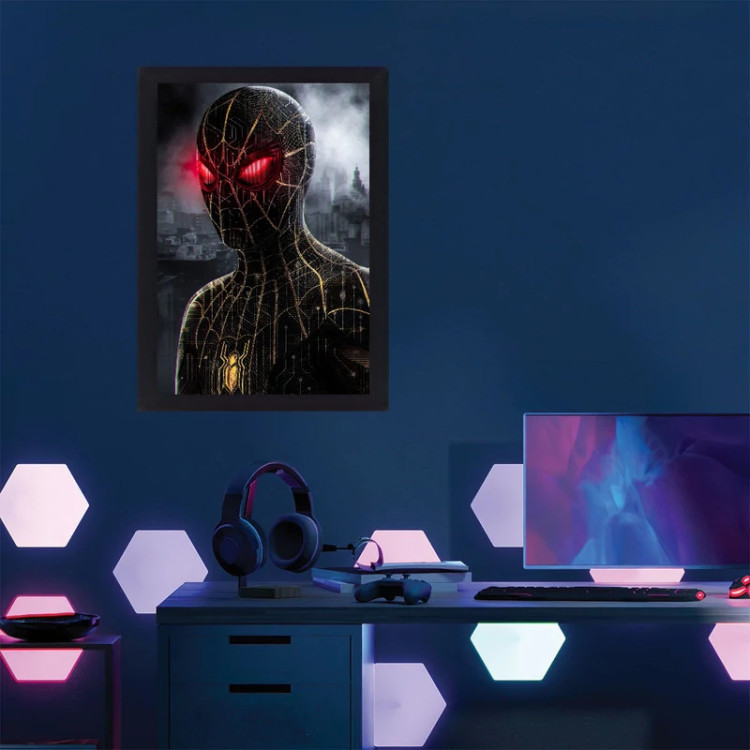 تابلو نوری گیم دکور طرح مرد عنکبوتی مدل Spiderman 06