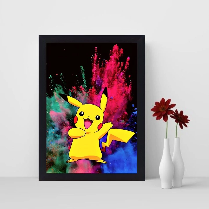 تابلو نوری گیم دکور مدل pikachu anime
