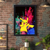 تابلو نوری گیم دکور مدل pikachu anime