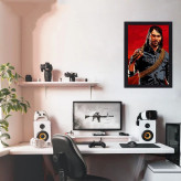 تابلو نوری گیم دکور طرح بازی رد دد مدل Red dead game