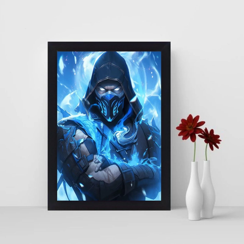 تابلو نوری گیم دکور طرح بازی ساب زیرو مدل Sub zero