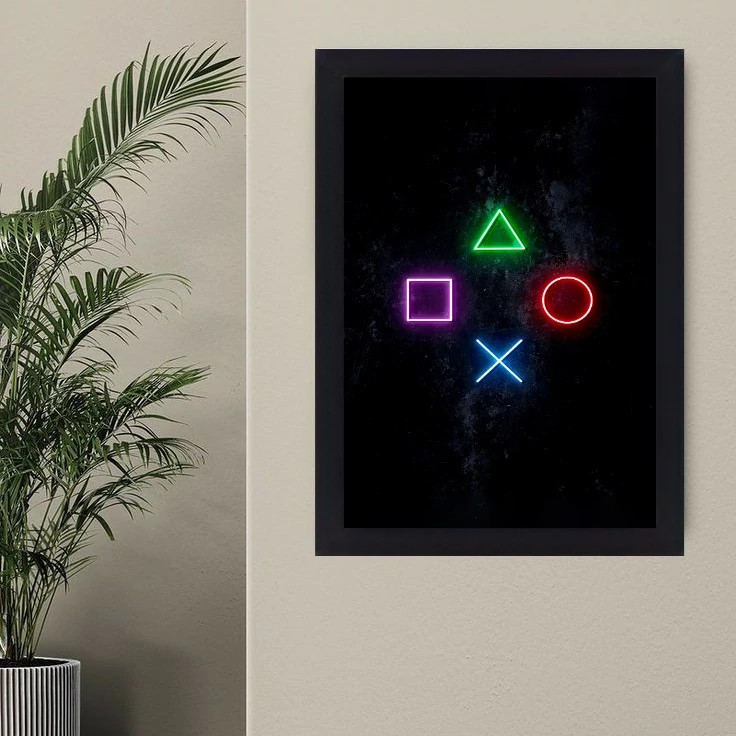 تابلو نوری گیم دکور مدل Game Pad