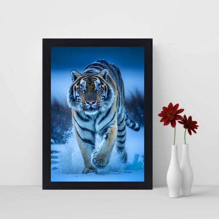 تابلو نوری گیم دکور طرح ببر مدل Tiger 08