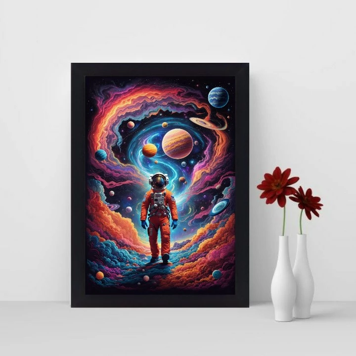 تابلو نوری گیم دکور طرح آدم فضایی مدل Space man 02