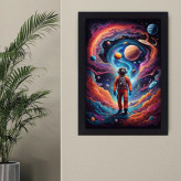 تابلو نوری گیم دکور طرح آدم فضایی مدل Space man 02