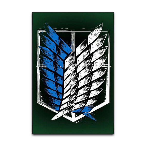 تابلو شاسی دنیای قاب مدل بال های آزادی انیمه اتک آن تایتان طرح AOT Attack on Titan Anime کد SCOUTS63