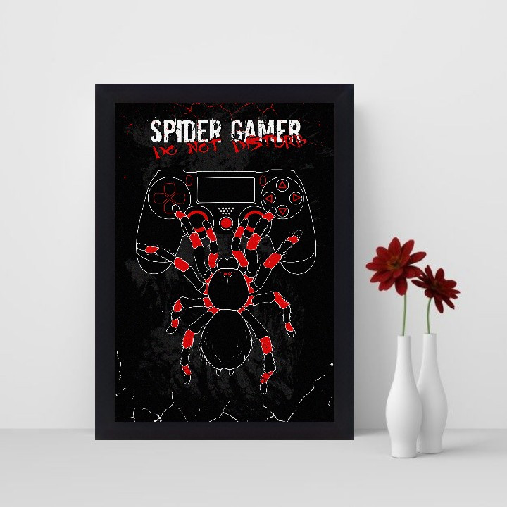 تابلو نوری گیم دکور مدل spider gamer