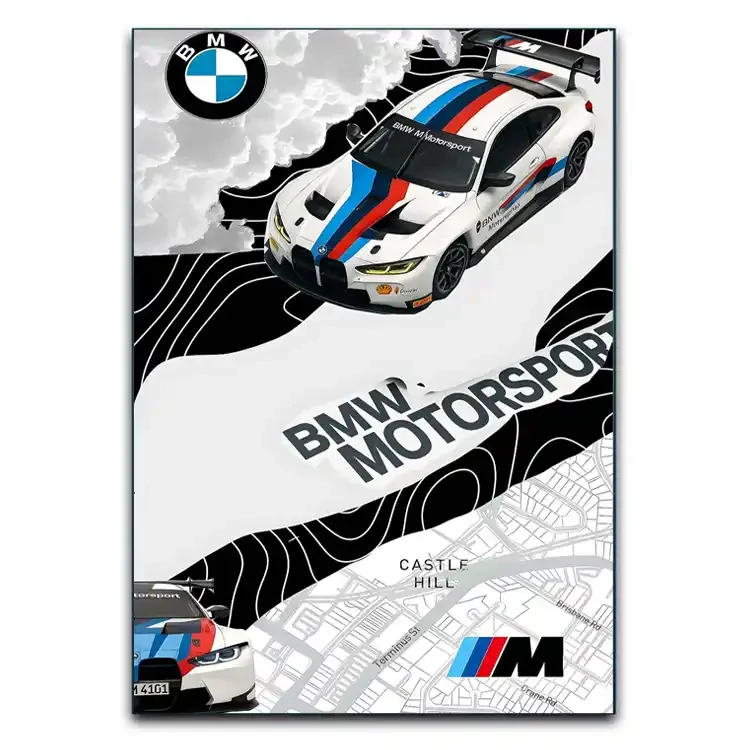 تابلوشاسی دنیای قاب مدل ماشین بی‌ام‌و BMW M