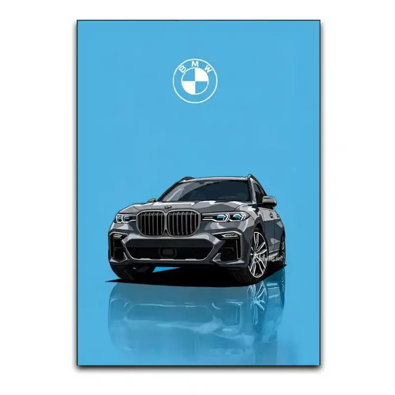 تابلوشاسی دنیای قاب مدل ماشین BMW کد 06