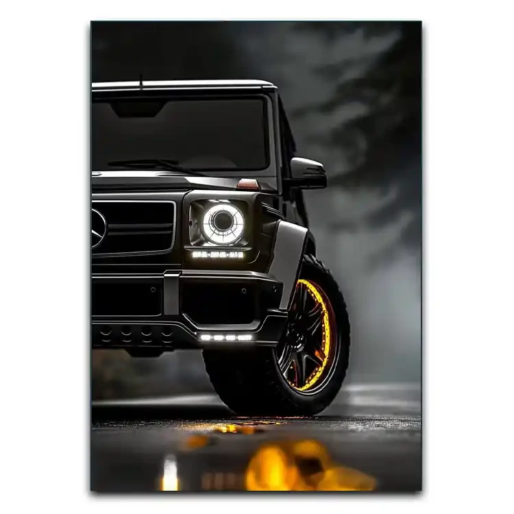تابلوشاسی دنیای قاب مدل ماشین بنز G Class مشکی