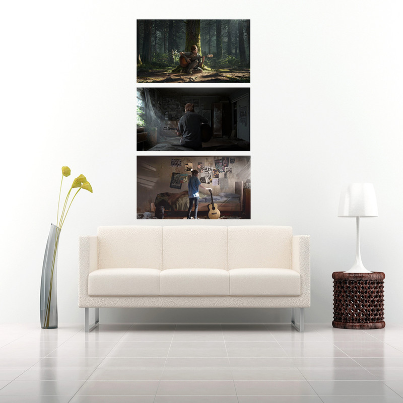 تابلو شاسی طرح بازی the last of us 2 مدل 191 مجموعه 3 عددی