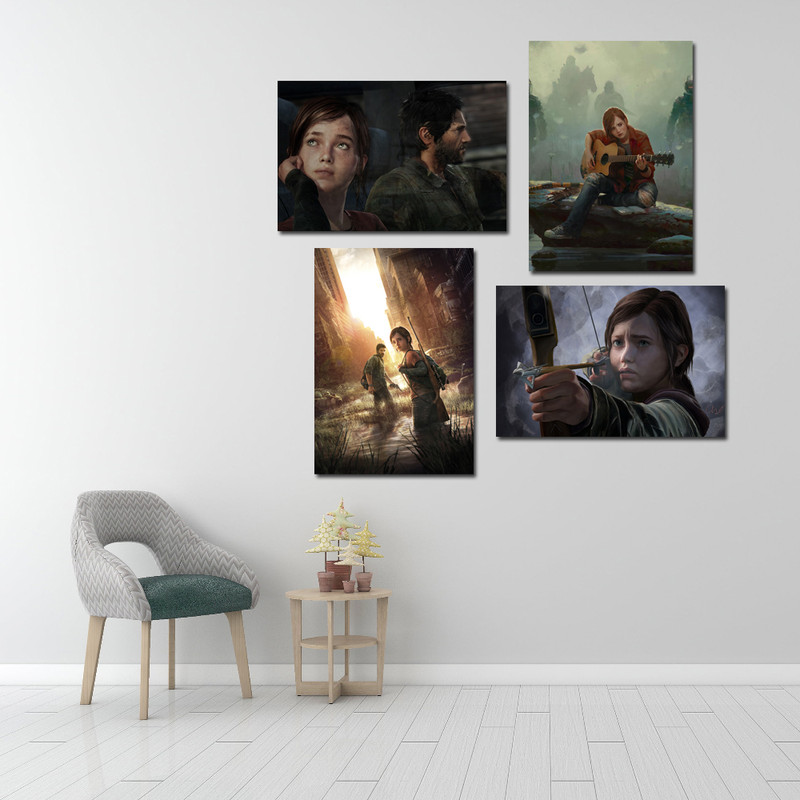 تابلو شاسی طرح بازی the last of us 2 مدل 340 مجموعه 4عددی