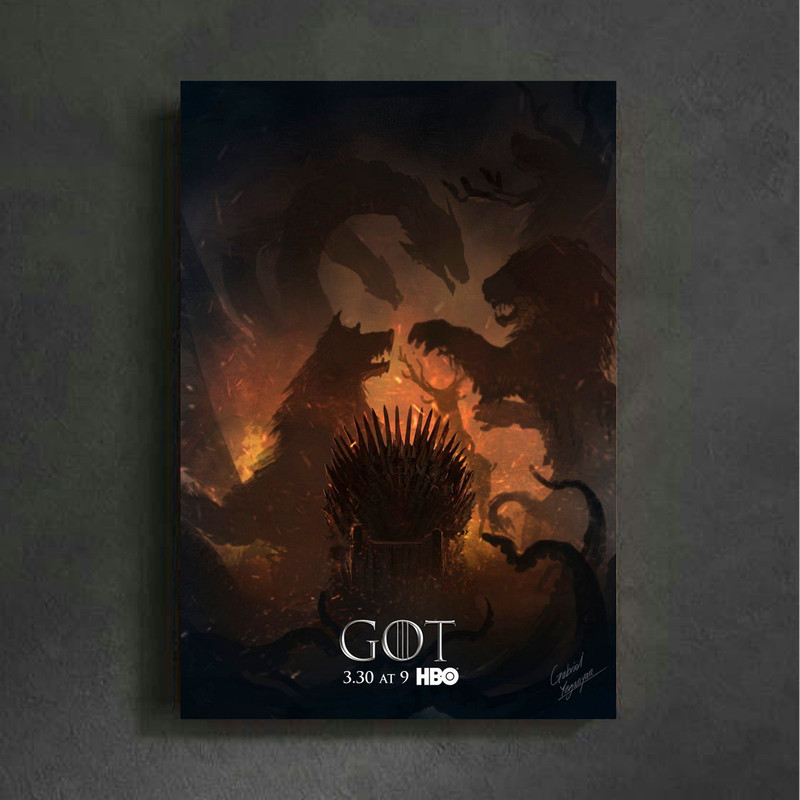 تابلو شاسی مدل  گیم اف ترونز (Game of Thrones) کد FMO92