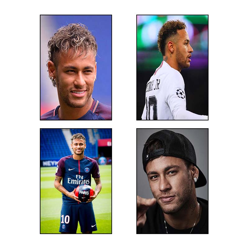 تابلو شاسی دنیای قاب طرح نیمار Neymar کد 81672 مجموعه 4 عددی