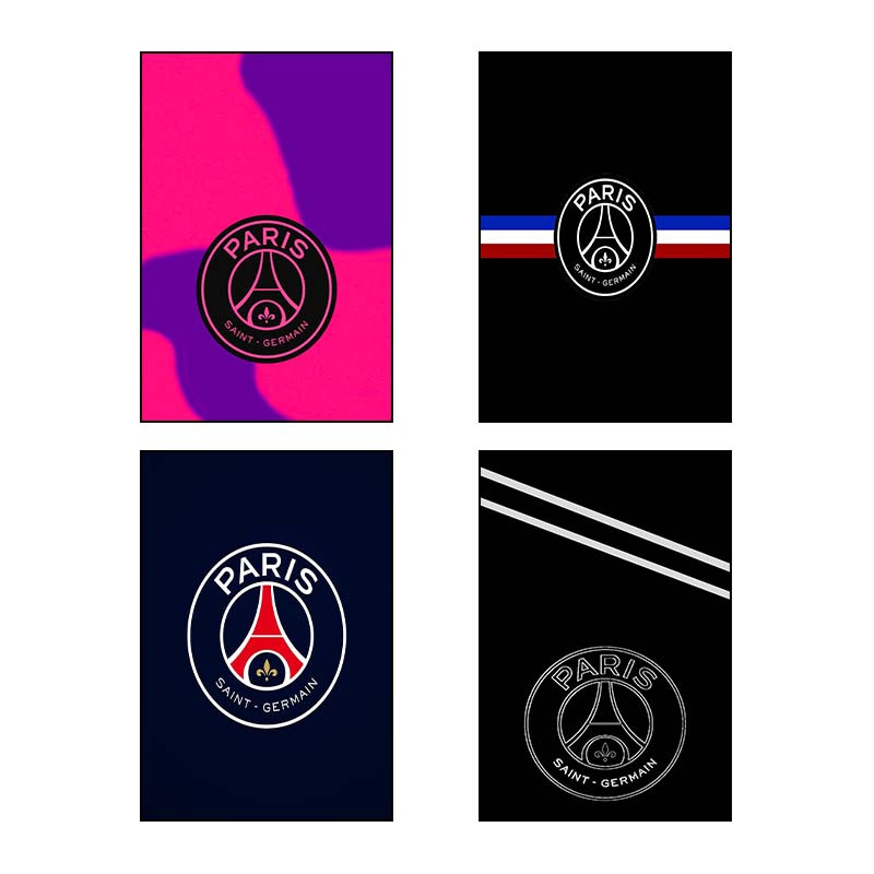 تابلو شاسی دنیای قاب طرح پاری‌سن‌ژرمن Paris Saint Germain کد 91888 مجموعه 4 عددی