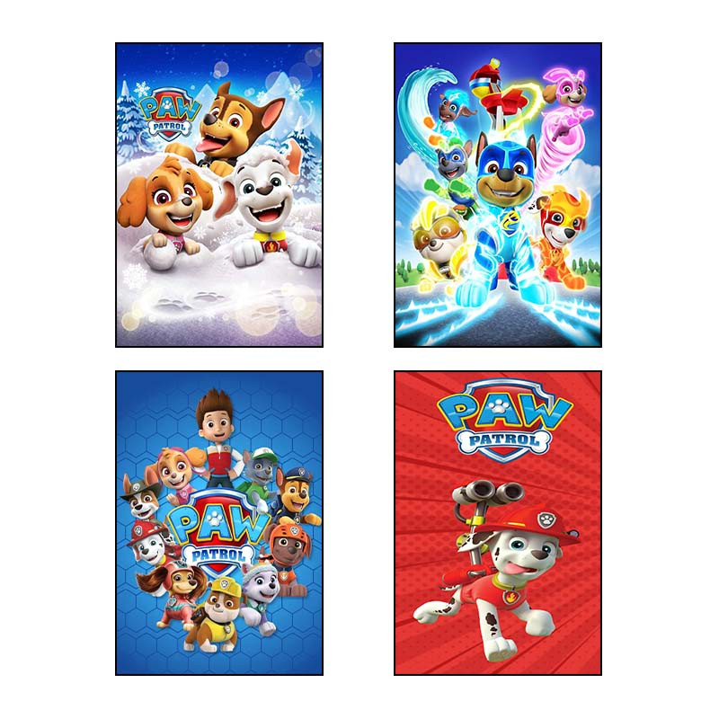 تابلو شاسی دنیای قاب طرح سگ های نگهبان paw patrol کد 48580 مجموعه 4 عددی