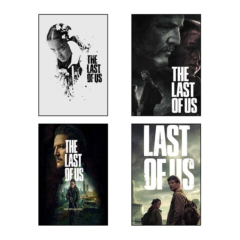 تابلو شاسی دنیای قاب طرح The Last of Us کد 31303 مجموعه 4 عددی