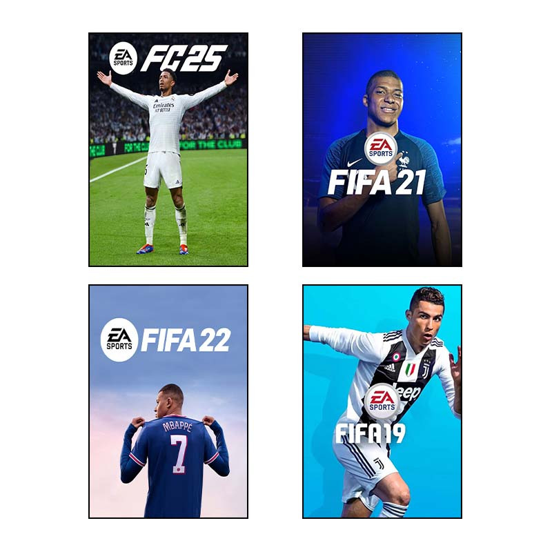 تابلو شاسی دنیای قاب طرح فیفا FIFA کد 47807 مجموعه 4 عددی
