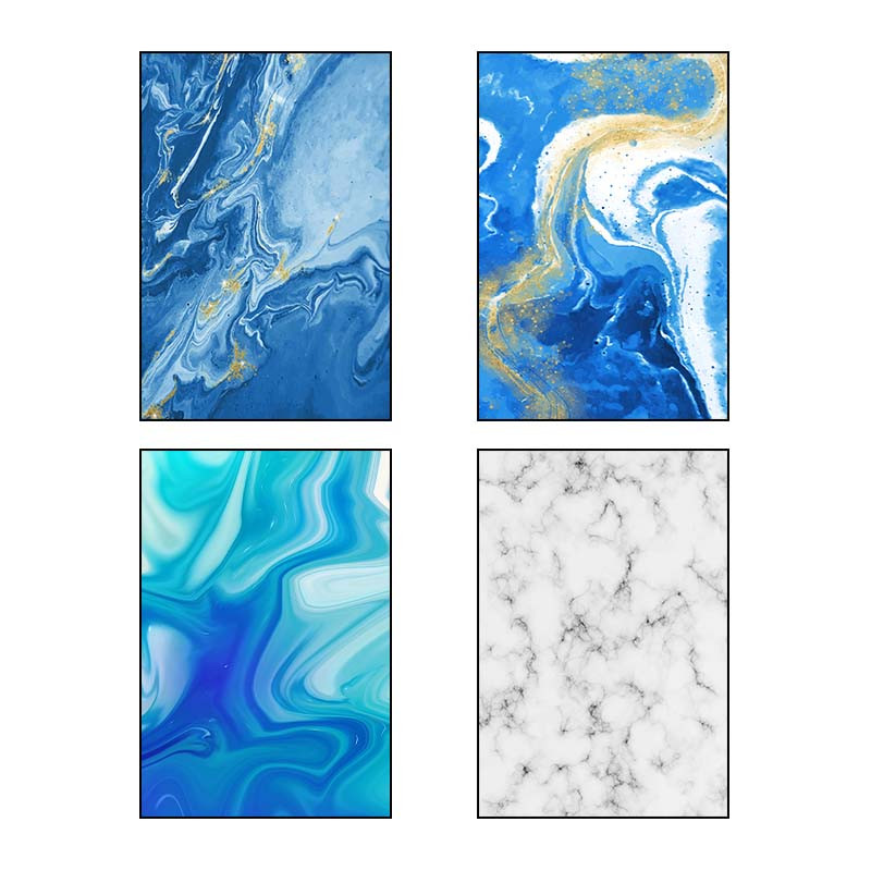 تابلو شاسی دنیای قاب طرح Marble کد 99150 مجموعه 4 عددی