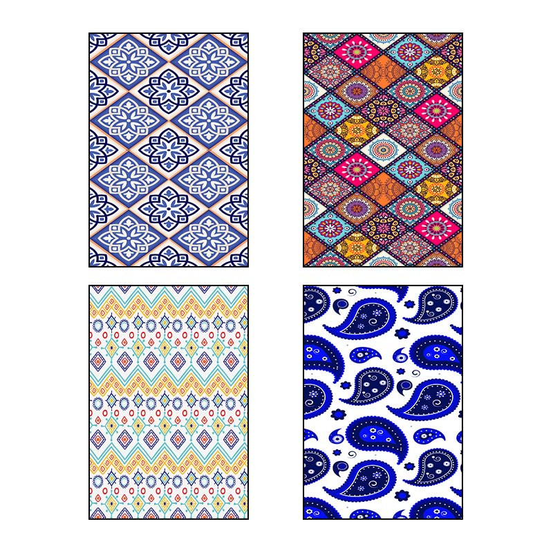 تابلو شاسی دنیای قاب طرح پترن ایرانی Persian Pattern کد 47714 مجموعه 4 عددی