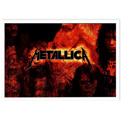 تابلو نوری طرح گروه متالیکا Metallica مدل W-s169
